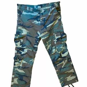 Woodland Camo Pants Cargo Military Fatigues
